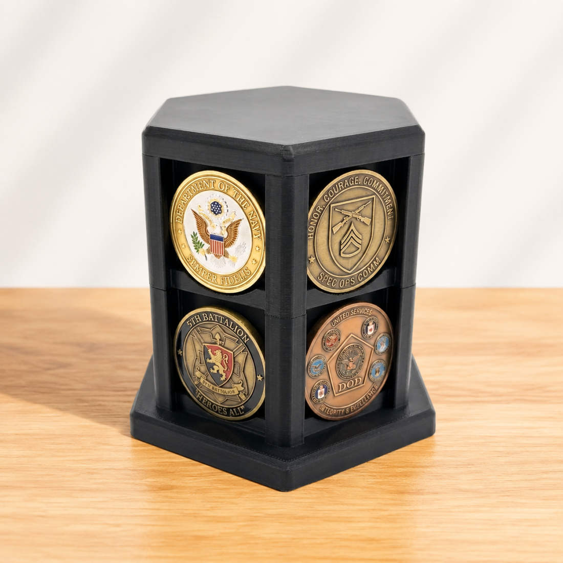 🎁Last Day 60% OFF - Hexagonal Challenge Coin Display Stand