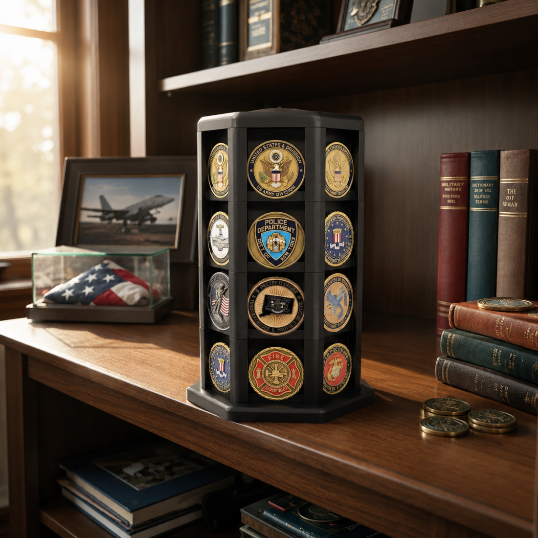 🎁Last Day 60% OFF - Hexagonal Challenge Coin Display Stand