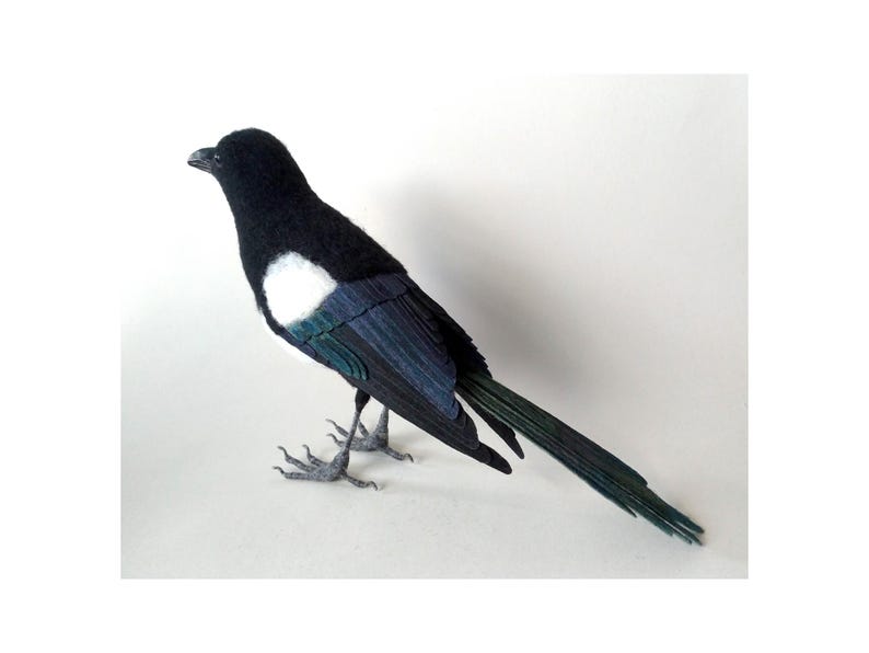 🌲Christmas Gift 50% Off--🎈Festigadget Eco-Friendly Needle Felted Bird Collection – Handmade Wool Songbirds (Wren/Chickadee/Bluebird/Magpie/Robin/Cardinal) – Sustainable Wildlife Decor 🐦✨