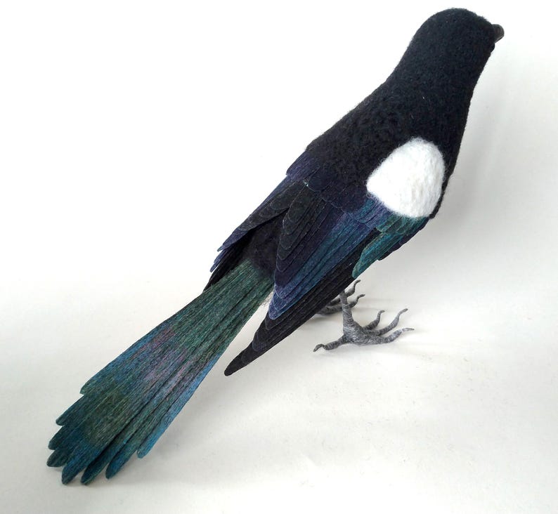 🌲Christmas Gift 50% Off--🎈Festigadget Eco-Friendly Needle Felted Bird Collection – Handmade Wool Songbirds (Wren/Chickadee/Bluebird/Magpie/Robin/Cardinal) – Sustainable Wildlife Decor 🐦✨