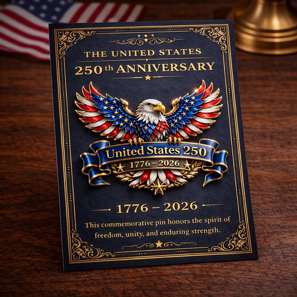 United States 250th Anniversary Brooch (1776–2026)