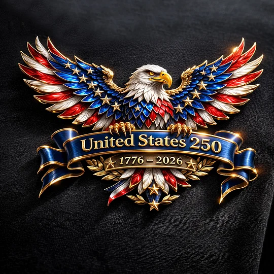United States 250th Anniversary Brooch (1776–2026)