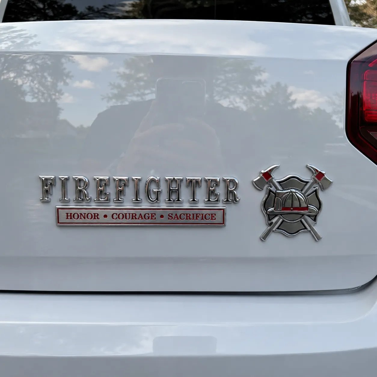 [Copy]🚒 Firefighter Honor Courage Sacrifice Car Emblem Metal Badge