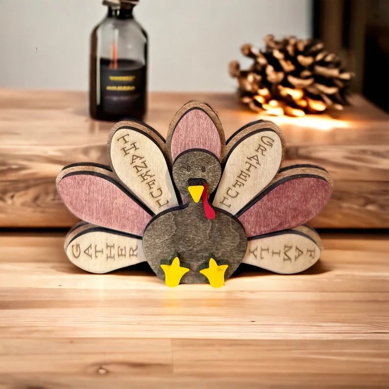 2025 Standing Wood Turkey, Turkey family🔥BUY MORE SAVE MORE