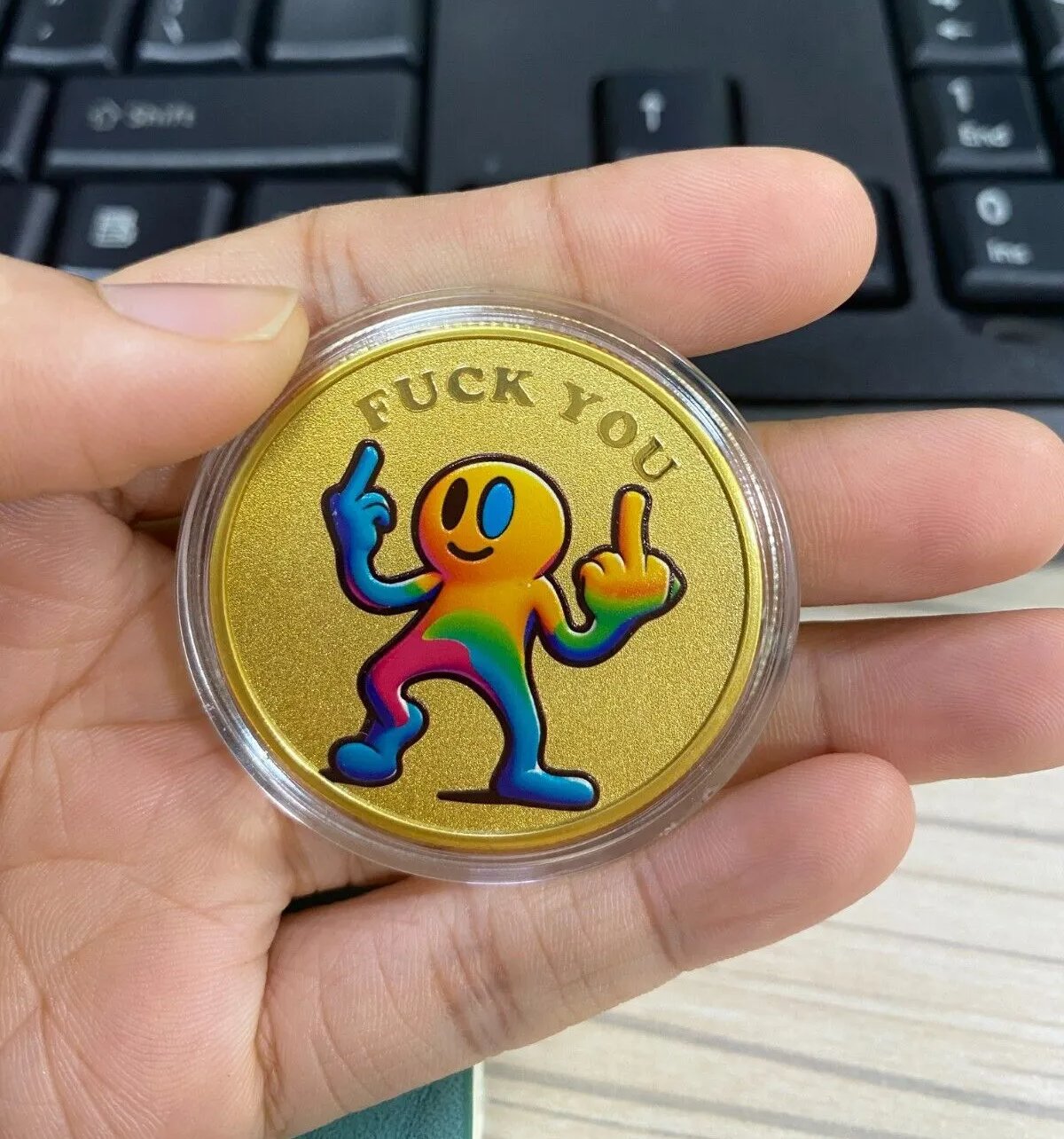 Funny Official Bad Man As*hole Challenge Coin