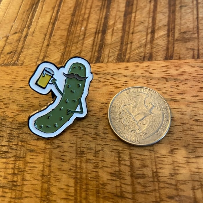 🔥Early Spring Hot Sale🥒Lucky Pickle Girl Enamel Pin