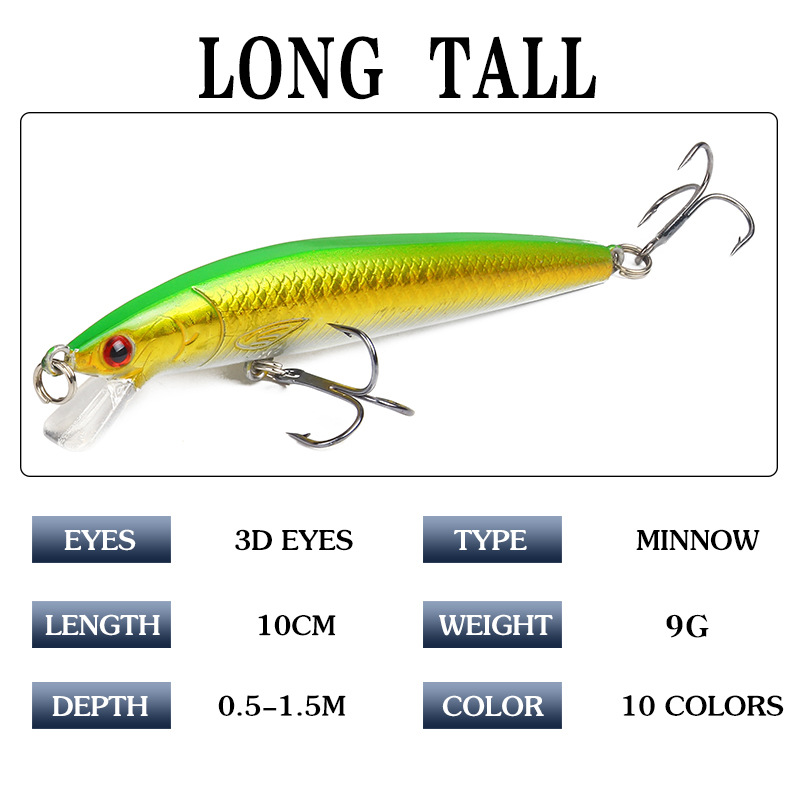 3D Lifelike Minnow Fishing Lures Baits-Newest hard bait innovation to hit the market