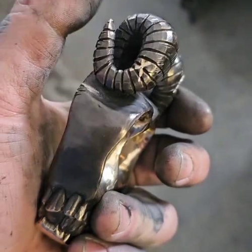 Brass Knuckles Real Brass Knuckles Self-defense Handmade Ram Horn