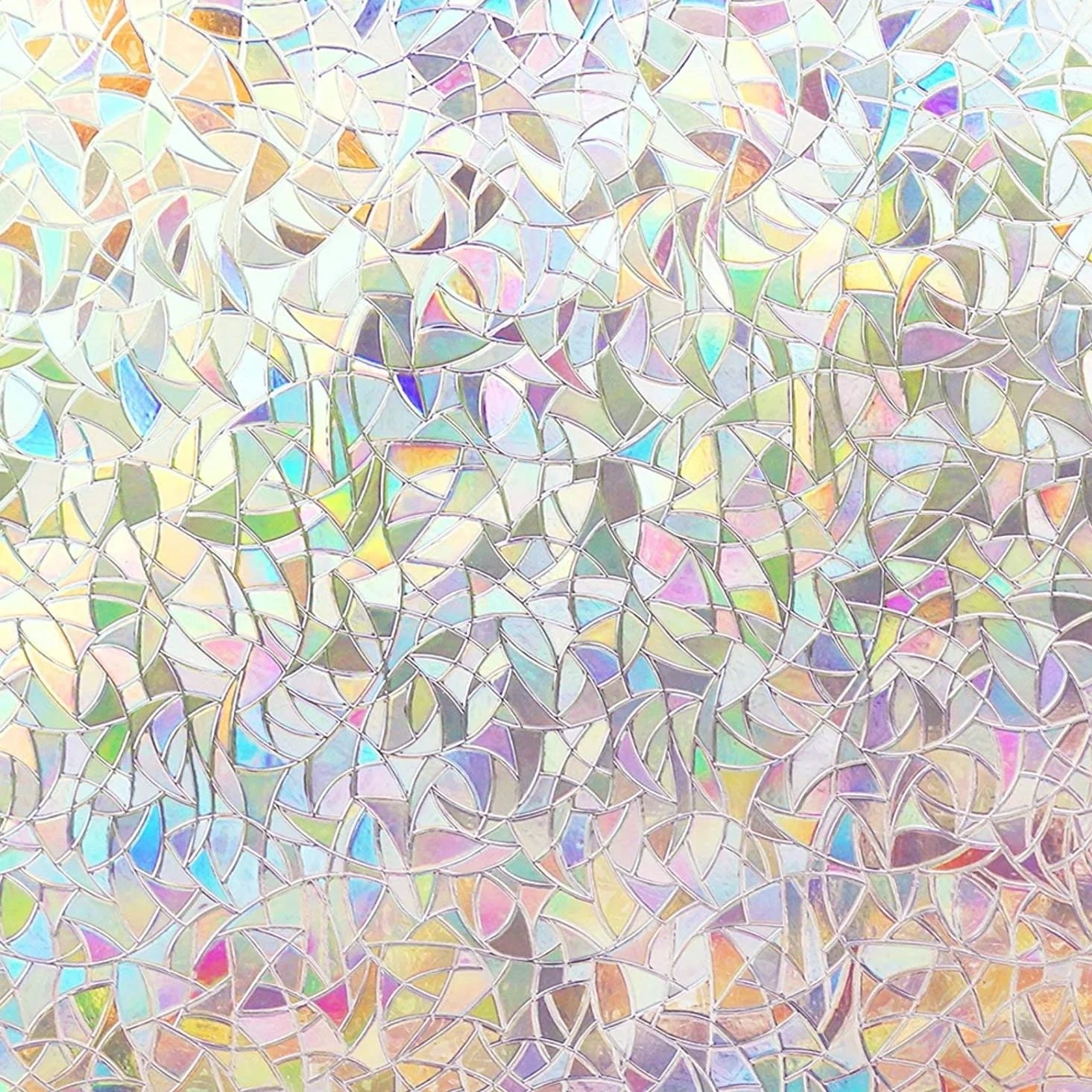 3D seven-color stereoscopic non-adhesive electrostatic ray prism film