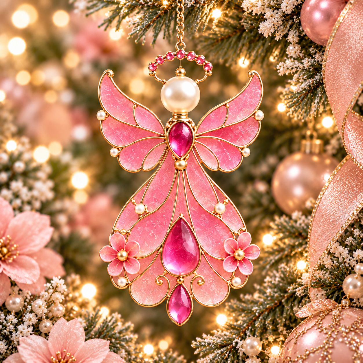 🔥LAST DAY 50% OFF🔥 - 12-Month Birthstone Angel Ornament Collection – Stained Glass Christmas Tree Decorations & Meaningful Keepsake Gifts