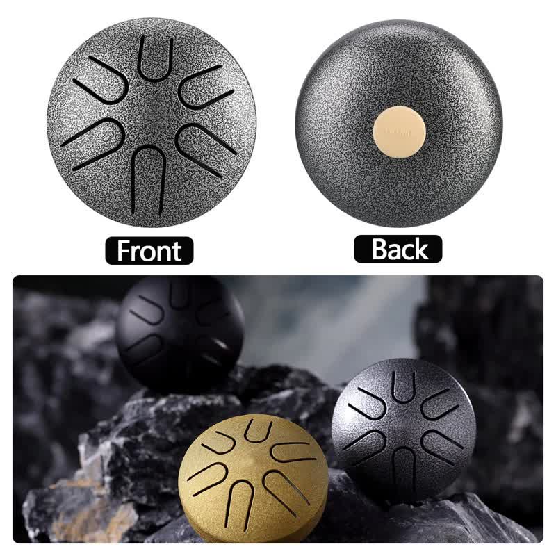 Buddha Stones Mini Steel Tongue Drum 3 Inch Sound Healing Drum Kit