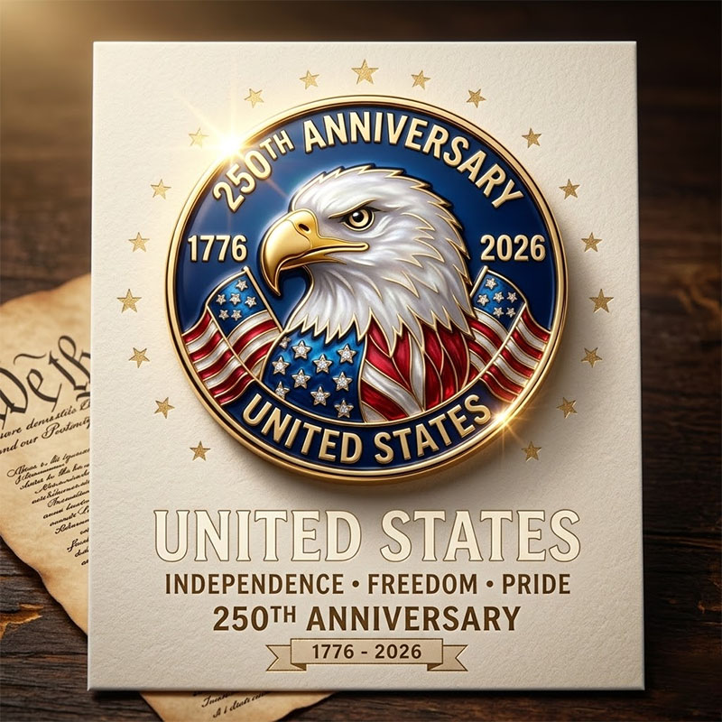 United States 250th Anniversary Commemorative Pin