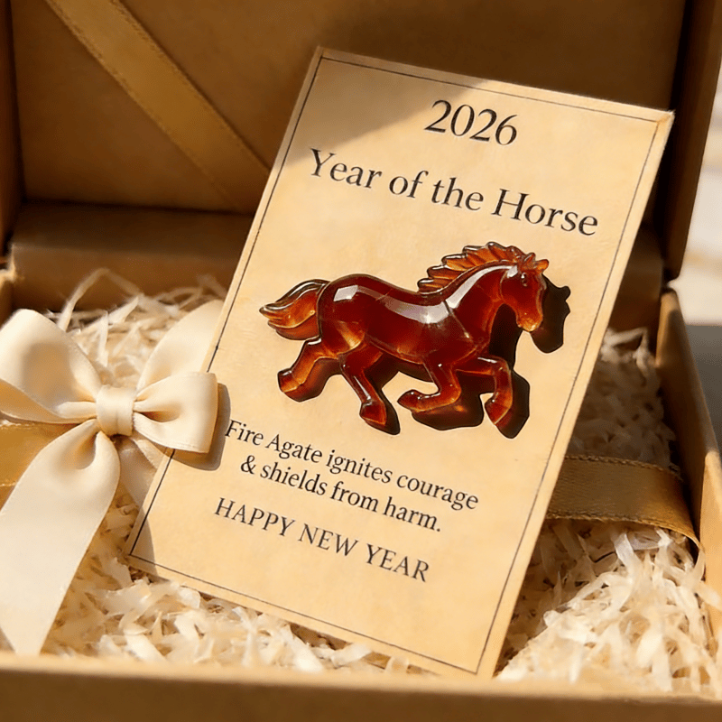 🔥🐴2026 Year of the Horse: Fire Agate Guardian — Symbol of Courage & Fearless Journeys