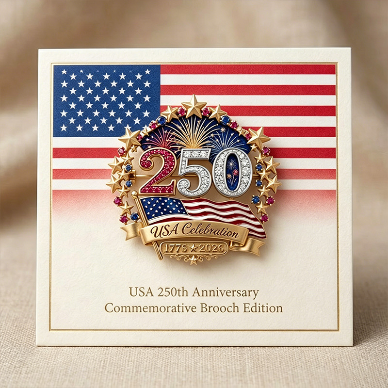 US 250th Anniversary Brooch Pin