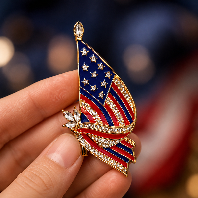 Exquisite Commemorative Pin for the 250th Anniversary of the Founding of the United States (Unisex)