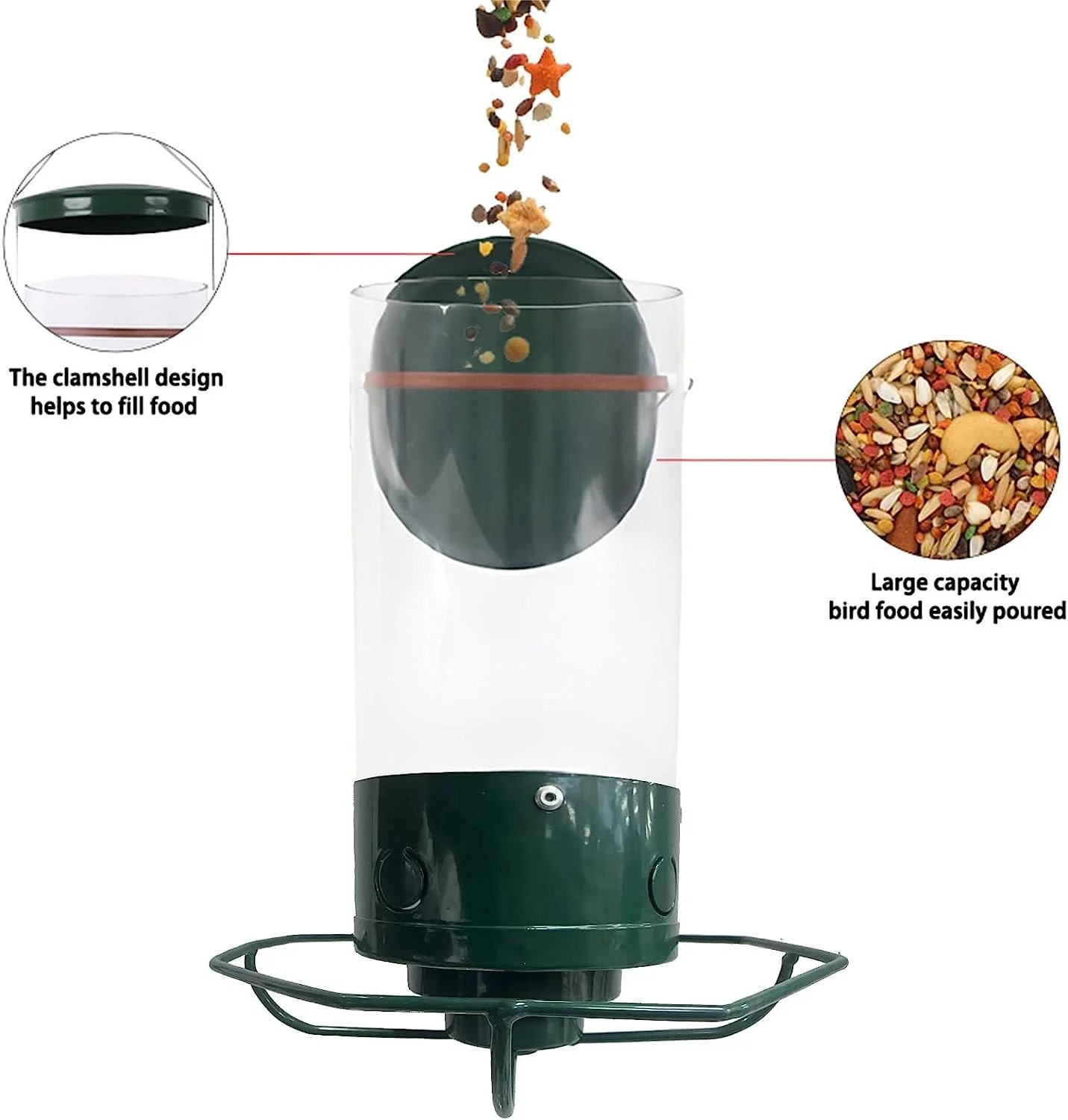 (🔥Last Day Promotion 50% OFF🔥)Squirrel-Proof Bird Feeder(Buy 2 Get Extra 10% OFF Now)