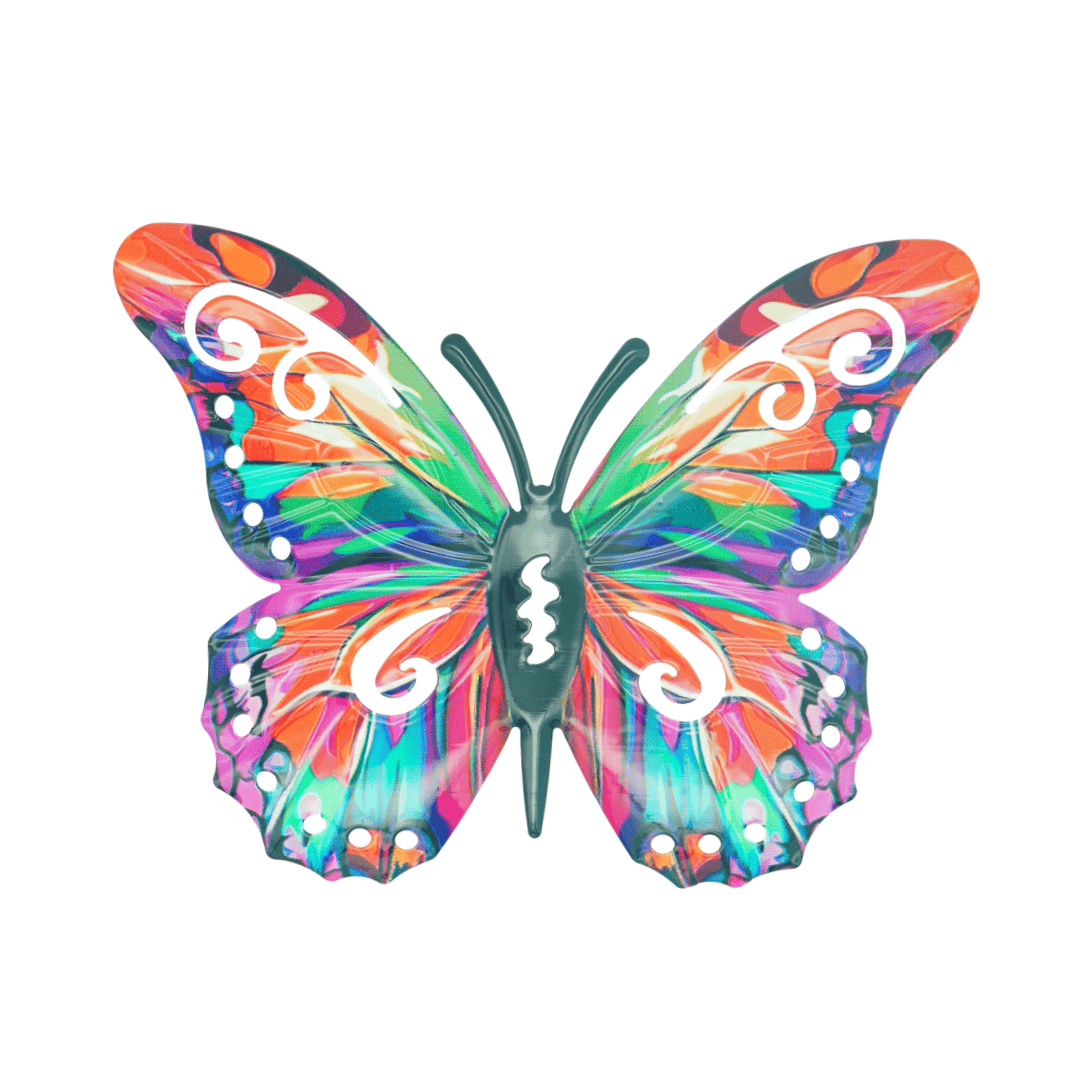 Brand New 2026✨🦋4Pcs Butterfly Metal Wall Decor,Outdoor Hanging Wall Art Sculptures Decoration