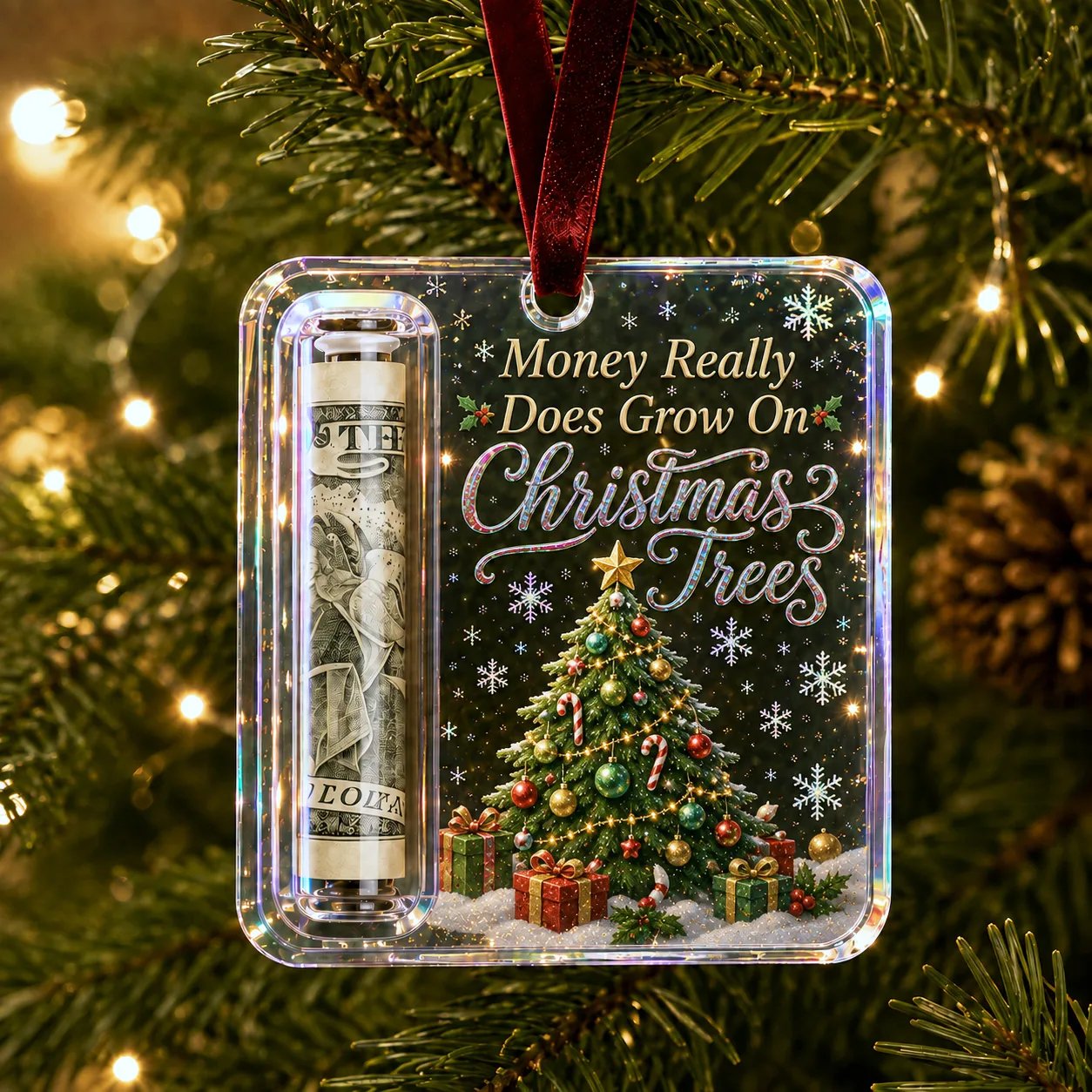 🔥Last Day 50% OFF - ✨🎄Christmas Cash Gift Holder Ornament