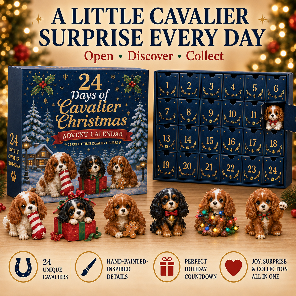 Open one Cavalier Christmas surprise every day