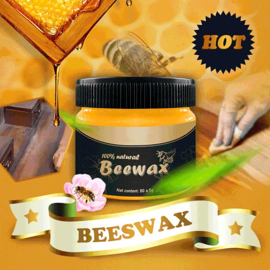 🔥Last Day Promotion 50% OFF🔥 - Wood Seasoning Beeswax Household Polishing✨(Free Sponge)