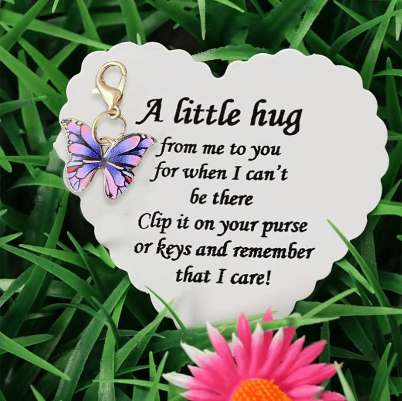 🦋Elegant Butterfly Charm with Warm Card