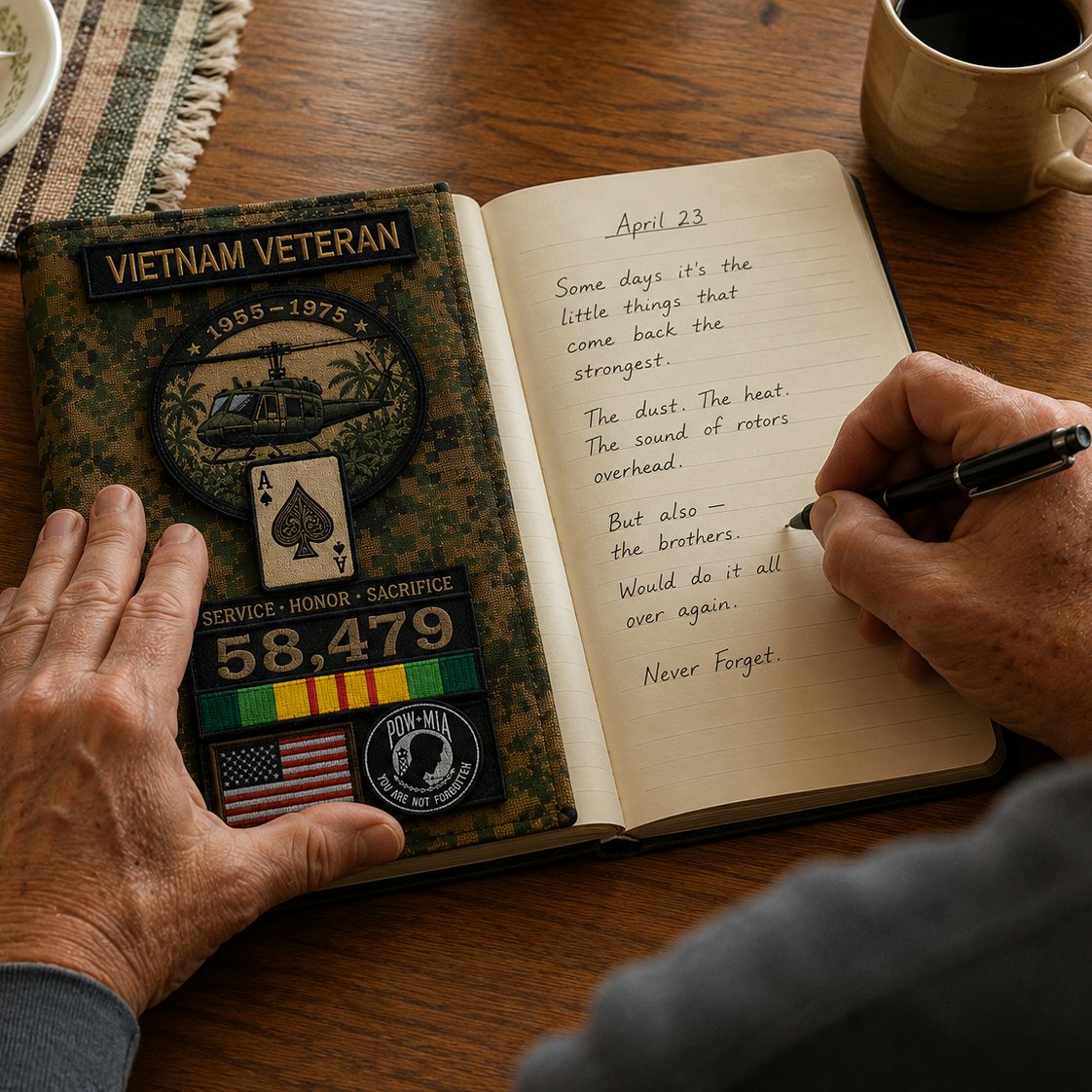 ⌛️Last Day Promo: 50% OFF 🎖️Vietnam Veteran Tactical Journal Notebook