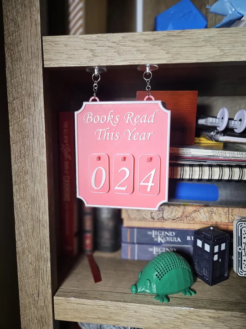 Hanging Bookshelf Counter Bookish Decor Books Read This Year Counter