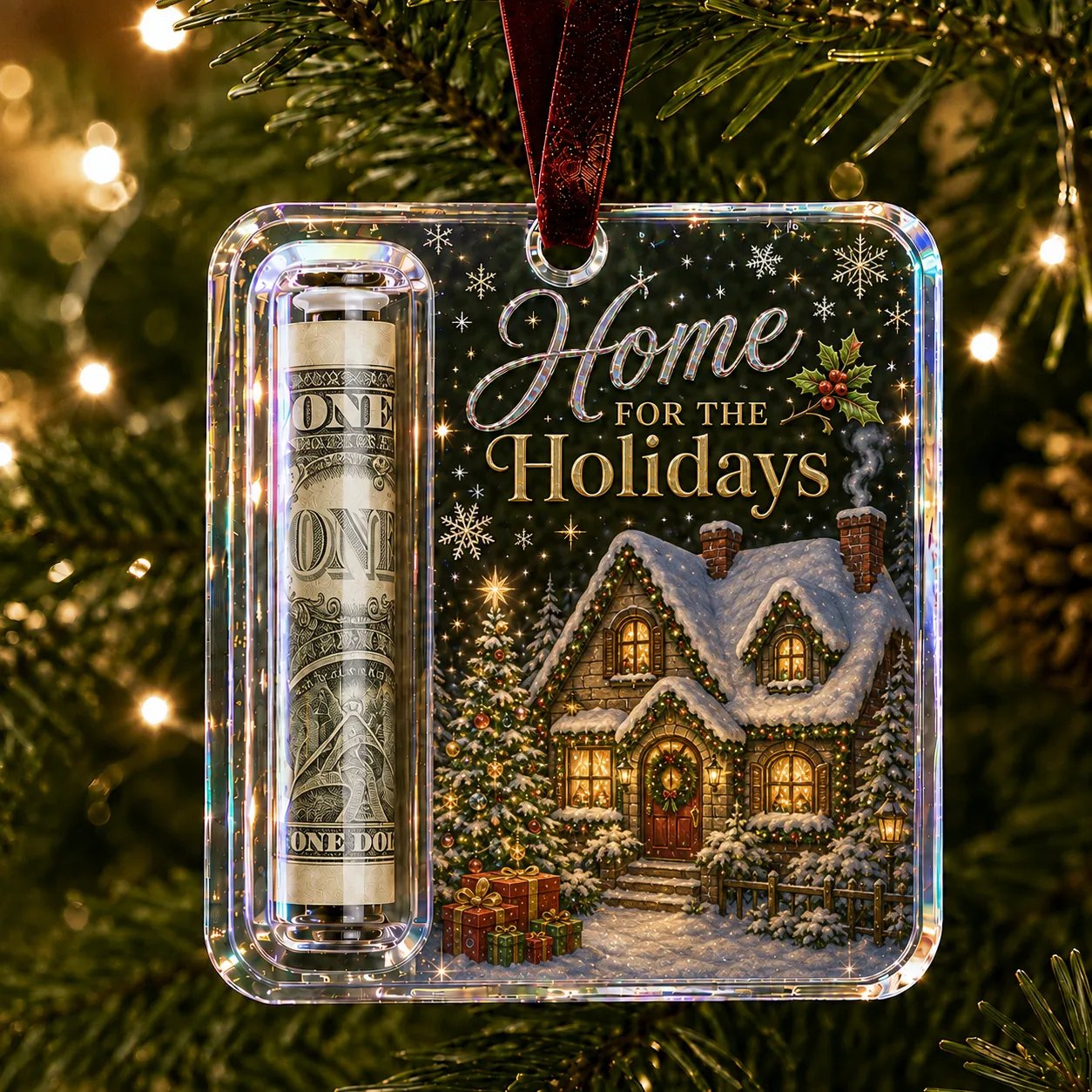 🔥Last Day 50% OFF - ✨🎄Christmas Cash Gift Holder Ornament