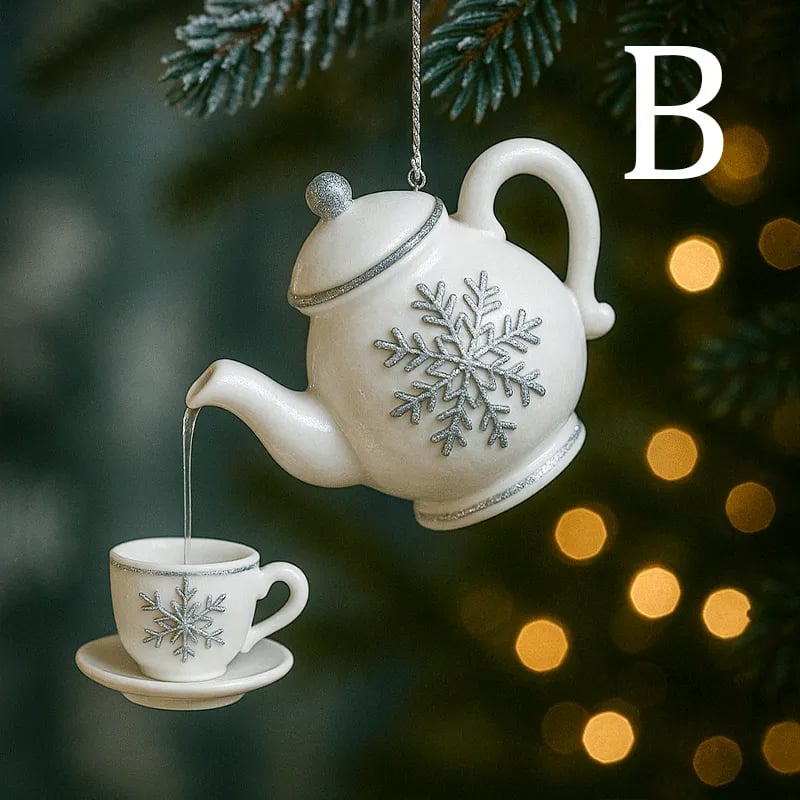🔥Last Day Promotion 70% OFF🔥 - 🎄Vintage-Style Christmas Teapot Ornament for Festive Holiday Décor
