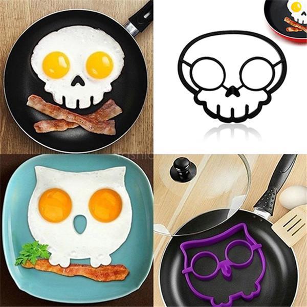 New Halloween Horror Skull Fried Egg Mold