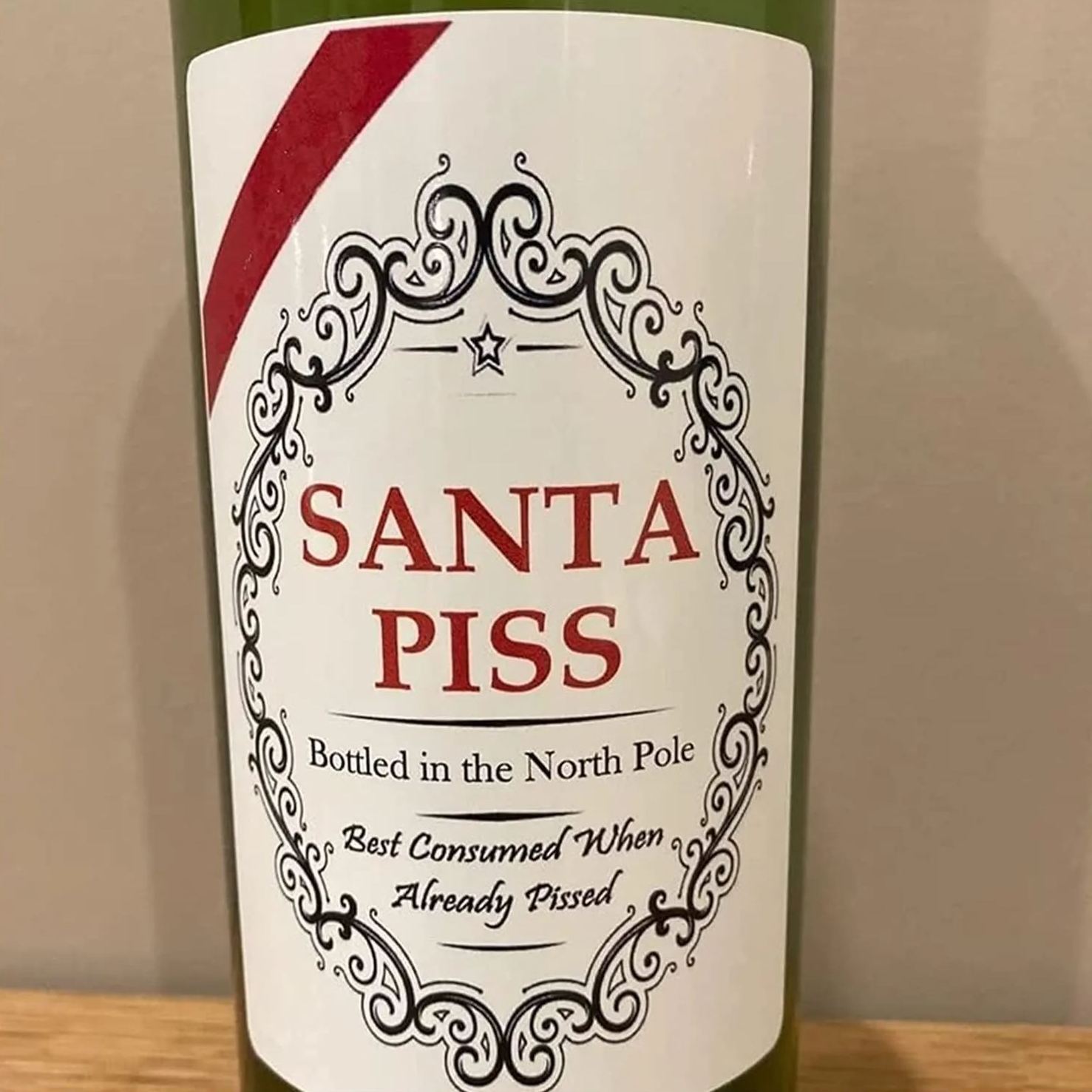 🎄🍷Christmas Funny Novelty Bottle Labels（Set of 5）