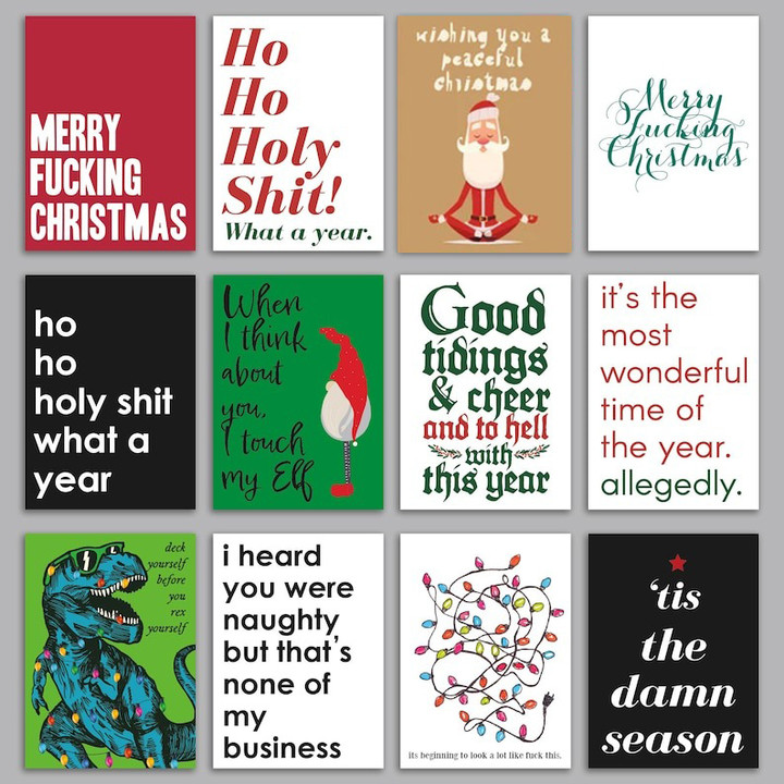 Interesting Christmas greeting cards