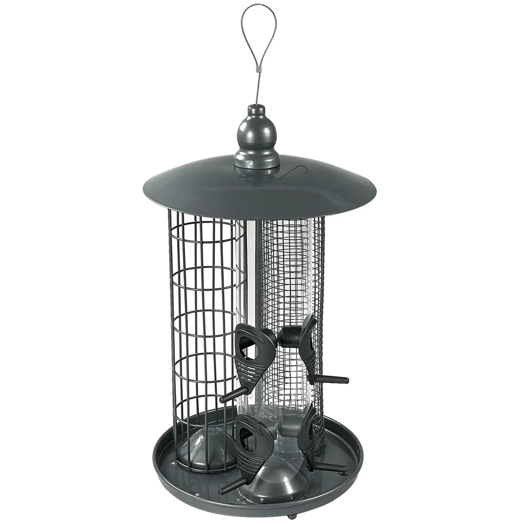 3 in 1 Bird Feeder - Seeds, Nuts & Fat Ball