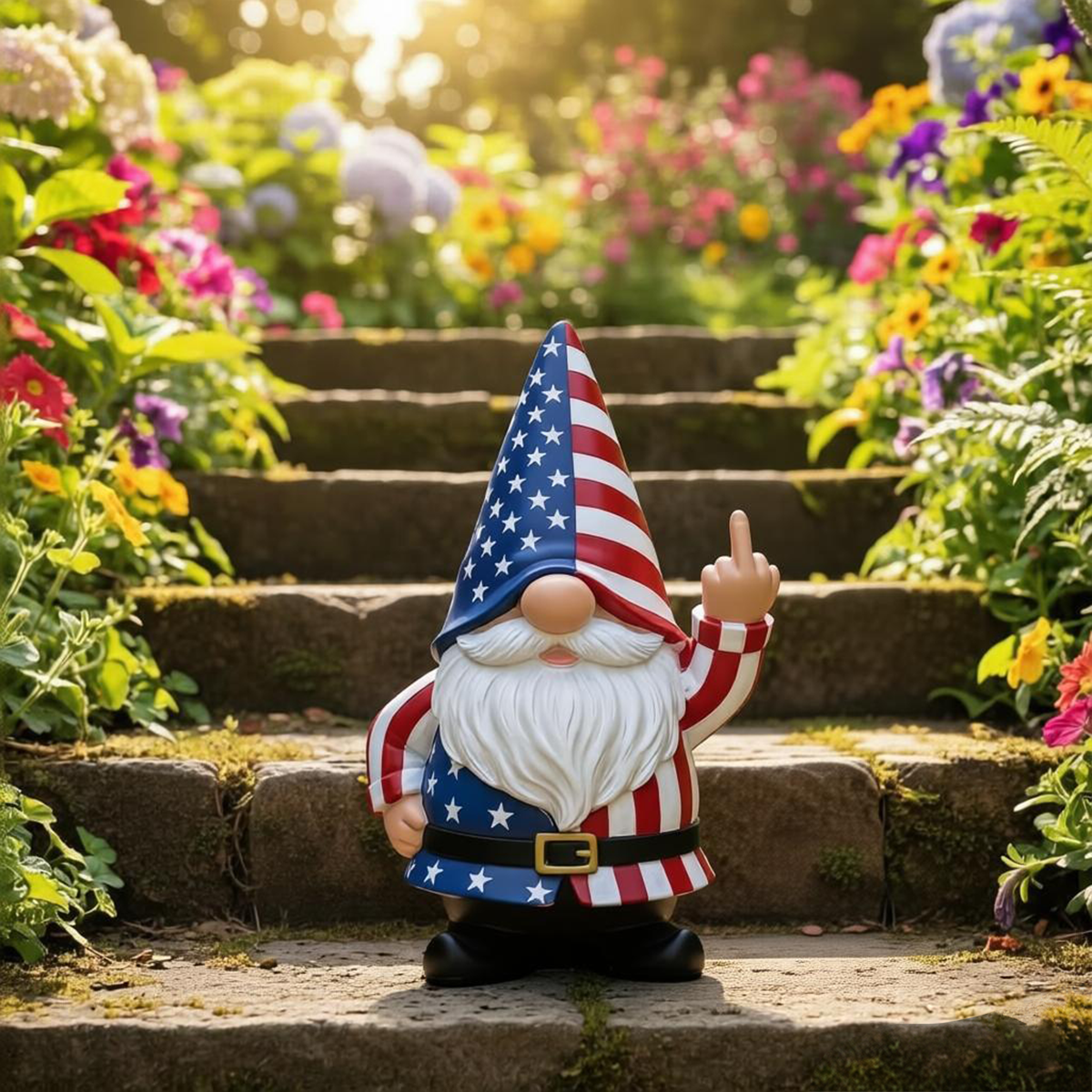 🔥Hot Sale 49% OFF -The Grumpy Guardian: Rude Middle Finger Gnome