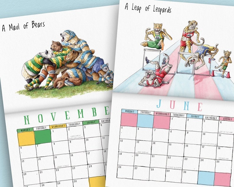 2025 Curious Collective Nouns Calendar