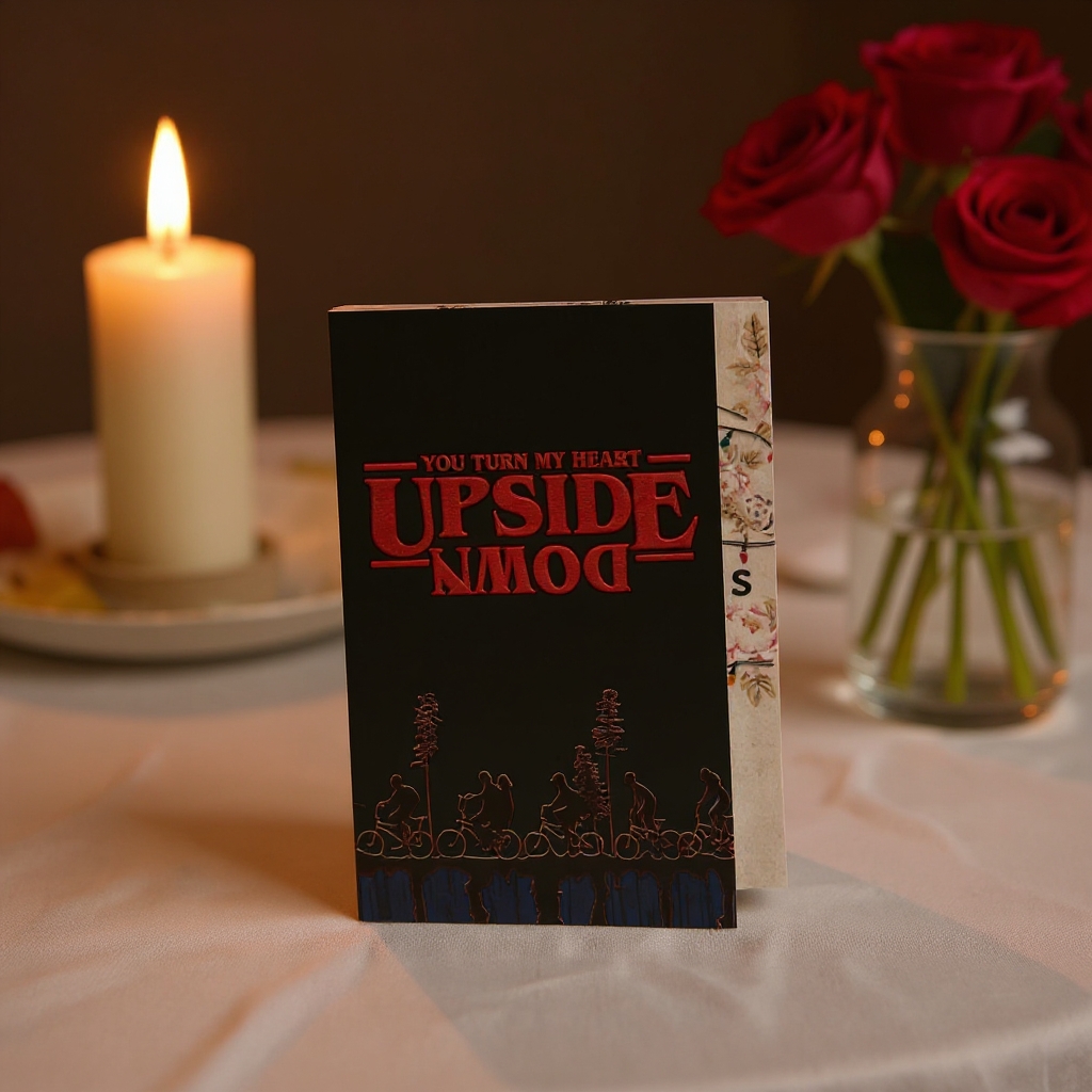 Upside Down Valentine’s Day Card