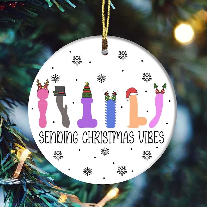 🔥Christmas pre-sale 50% OFF🎁Sending Christmas Vibes Funny Christmas Ornament
