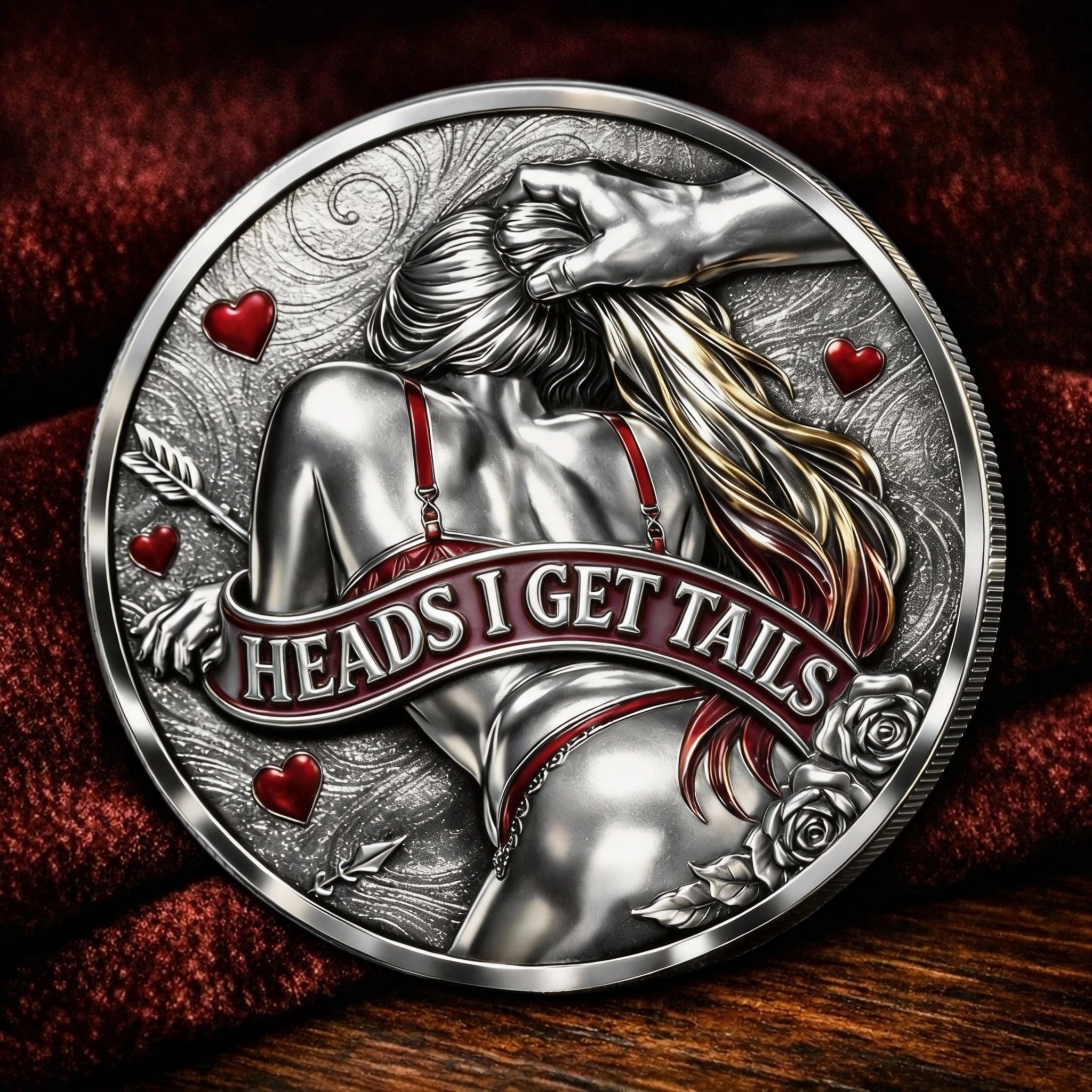 🌹Early Valentine Sale -❤️Heads I Get Tail / Tails I Get Head Commemorative Coin