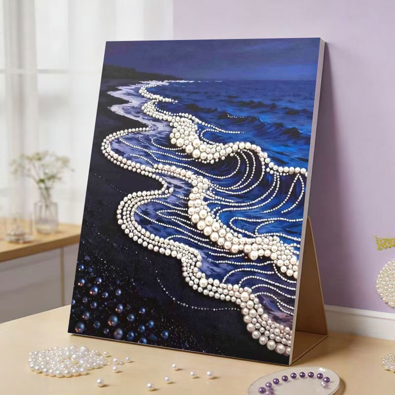 🏰✨DIY Beaded Art Kit - Castle Pearl Painting