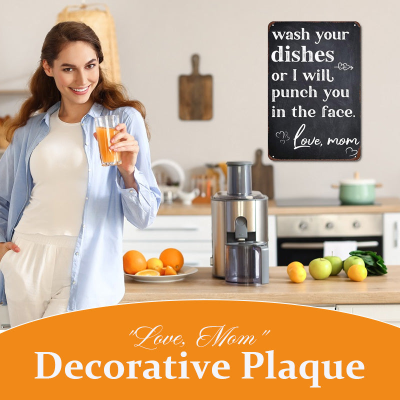 "Love, Mom" Decorative Plaque