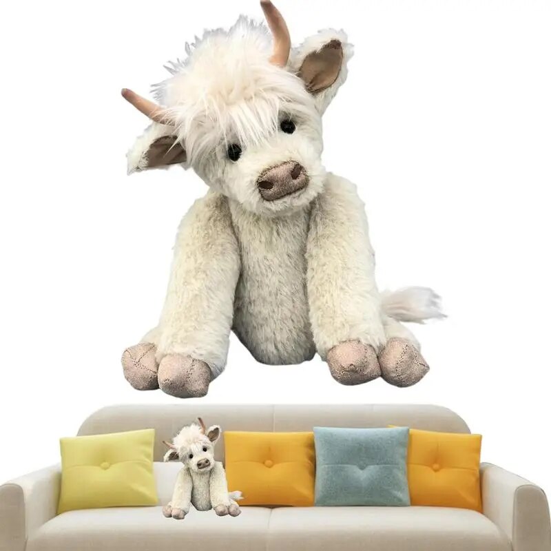 Highland Cow Wearing Flowers