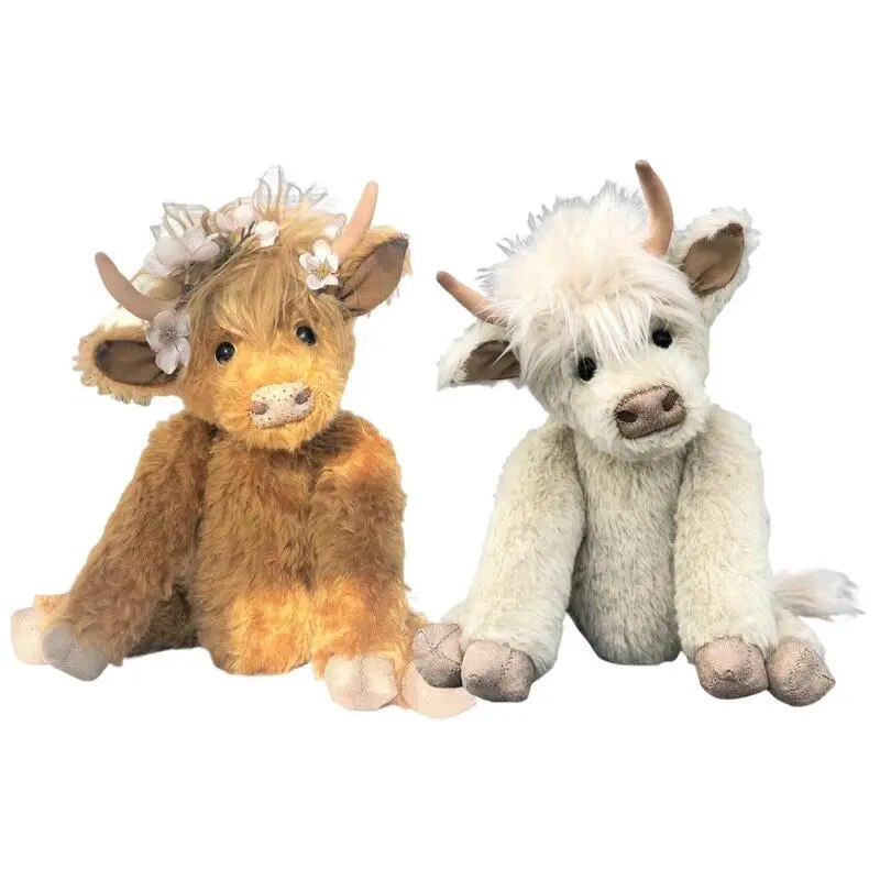 Highland Cow Wearing Flowers