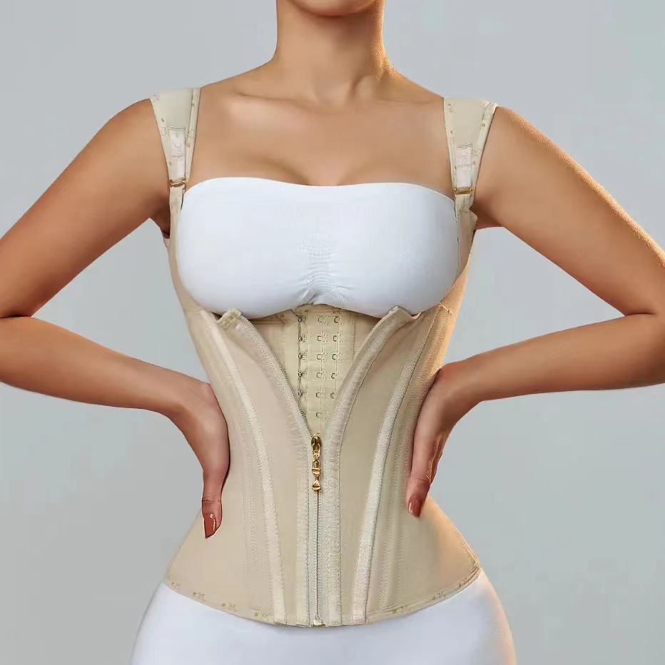Double Compression Waist Trainer Corset with Zipper