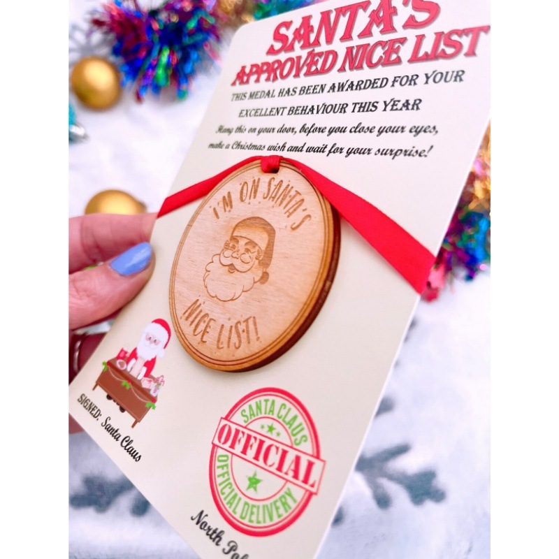 Santa's Nice List Medal – Make Christmas Eve Magical! 🎅