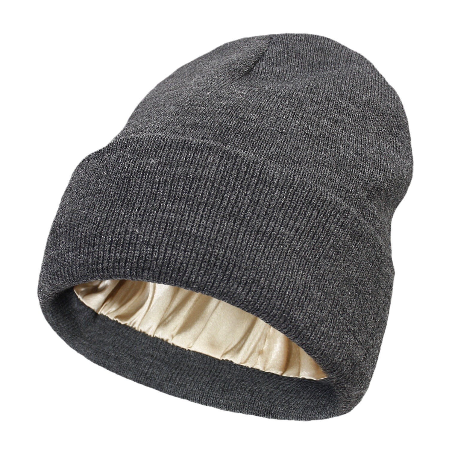 🔥Christmas Sale 49% OFF🎄Satin Lined Knit Beanie Hat