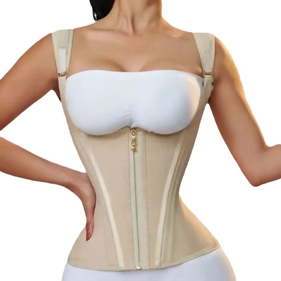 Double Compression Waist Trainer Corset with Zipper
