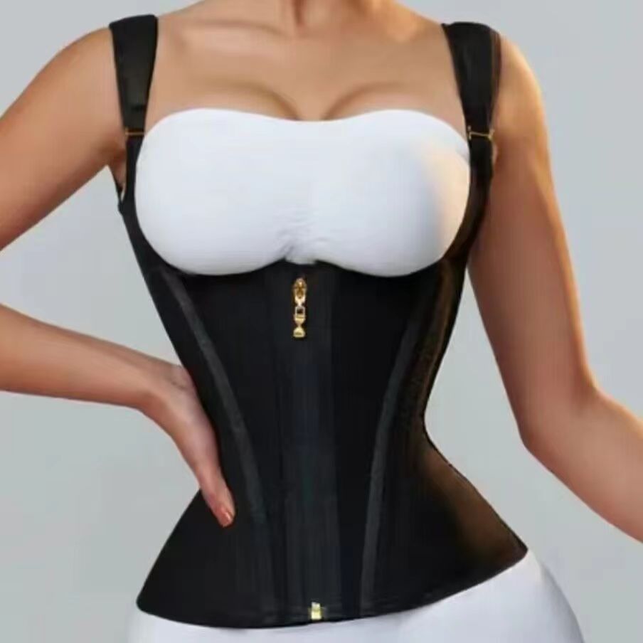 Double Compression Waist Trainer Corset with Zipper