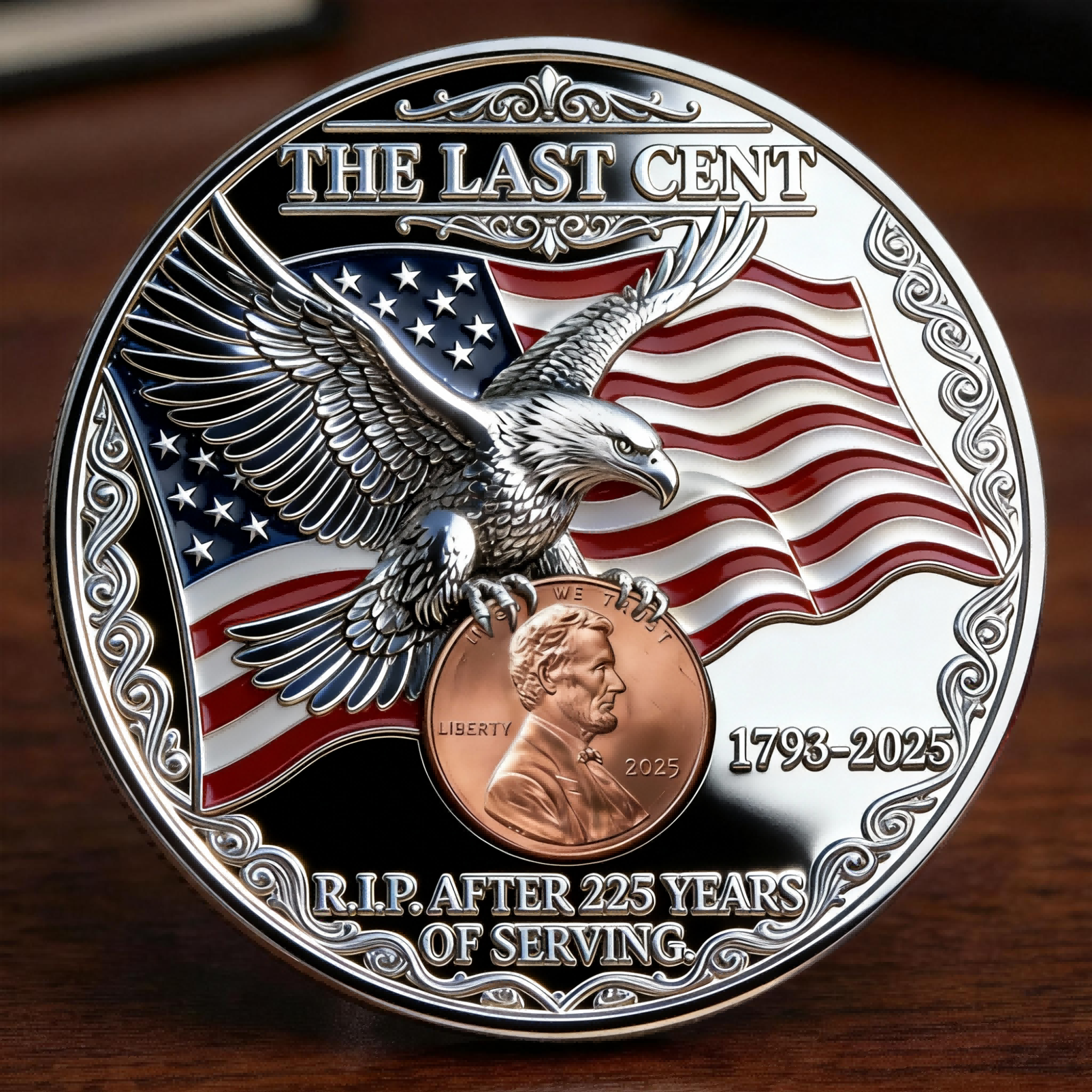 🏆Flash Sale 60% OFF - 🦅The Last Cent Commemorative Coin - Mirror Version
