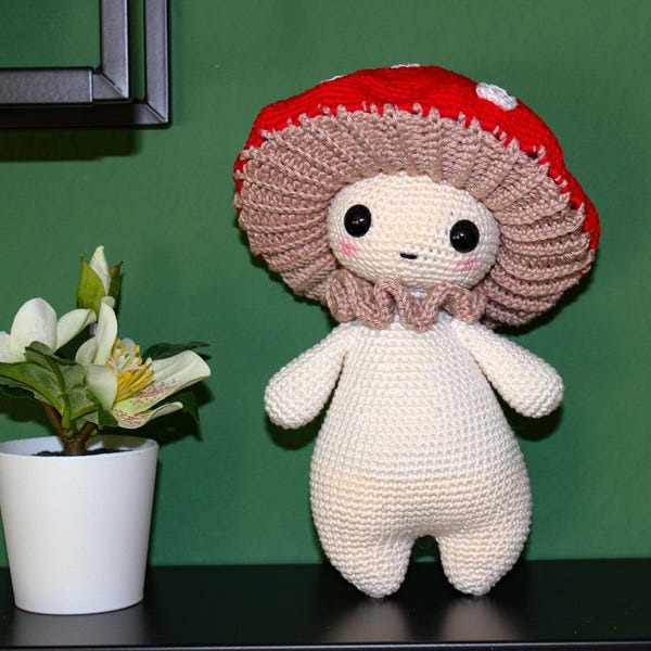 🍄Mushroom Crochet Doll