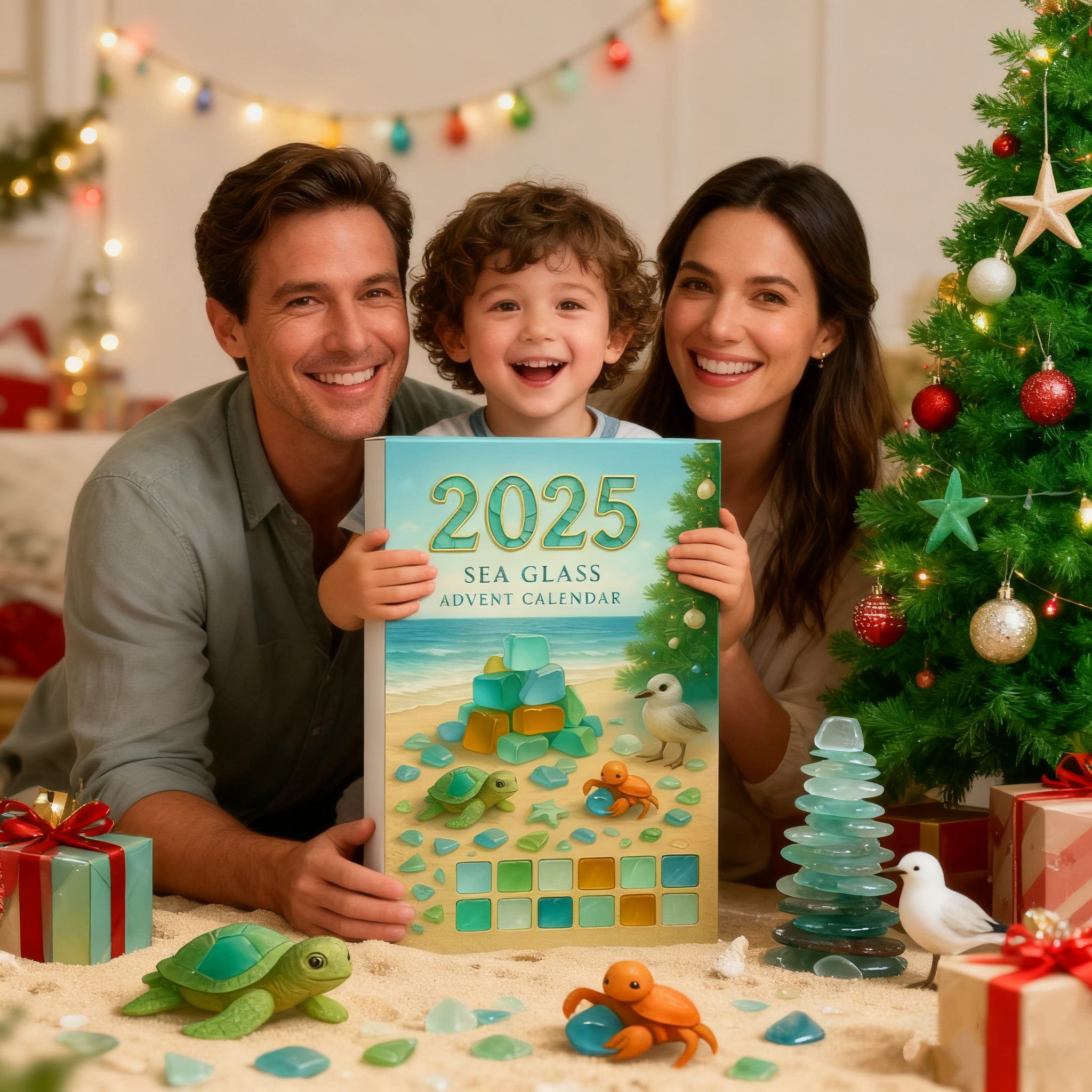 Sea Glass Christmas Tree Advent Calendar 2025